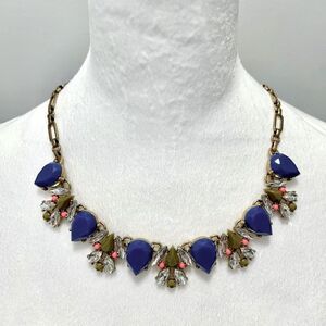 J.Crew Blue/Olive/Statement Necklace